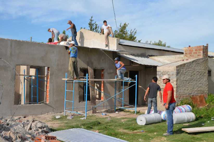 Se está techando el CIC de La Cumbre
