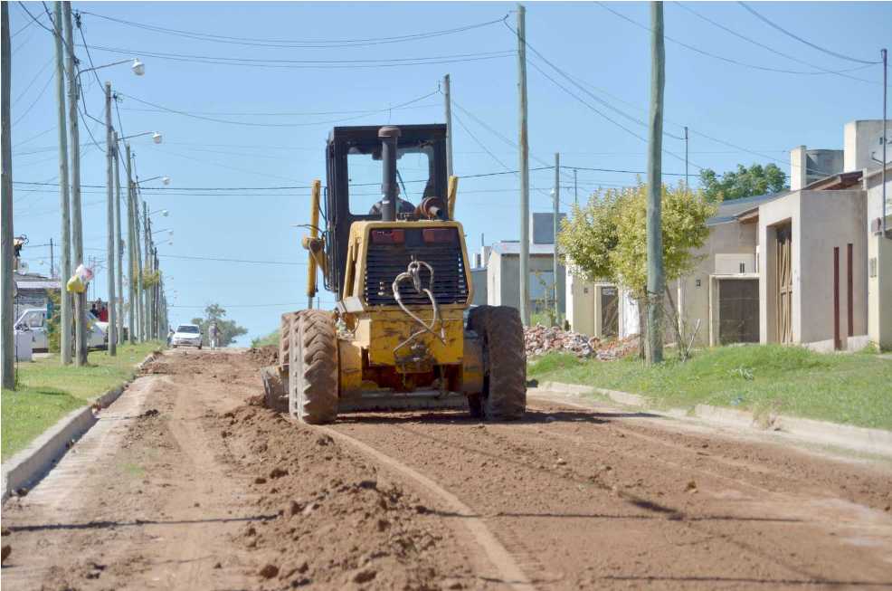 Arreglo de calles en Barrio Presidente Kirchner