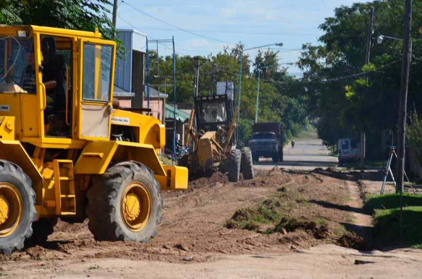 Siguen las obras de cordón cuneta
