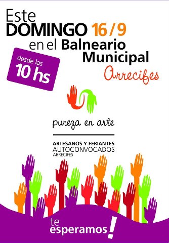 Feria de Artesanos Autoconvocados el domingo en el Balneario