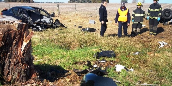 Lamentable accidente con una persona fallecida en ruta 8