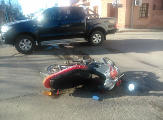 Accidente en el centro