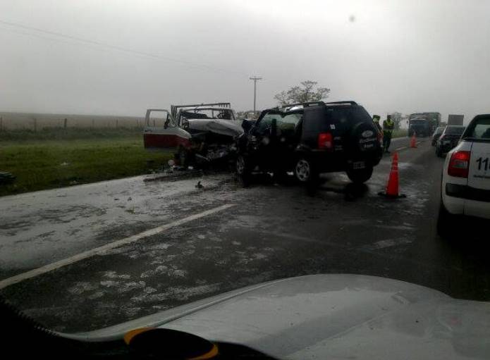 Un muerto en choque en ruta 8
