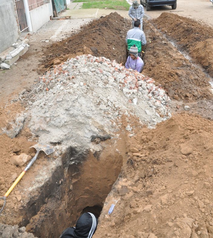 Extensión de cloacas en barrio La Cumbre
