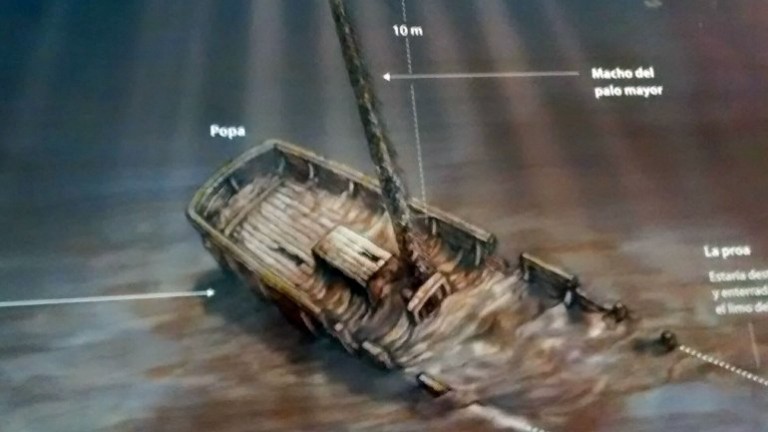 Encontraron en San Pedro un barco hundido hace 170 años