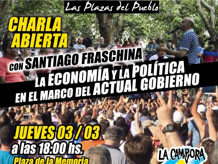La Cámpora invita a una charla sobre economía