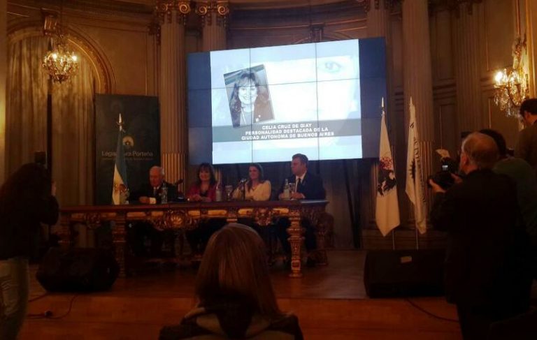 Celia Cruz de Giay, personalidad destacada de la ciudad de Buenos Aires