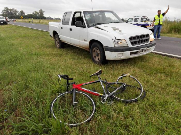 Trágico accidente: muere un ciclista en ruta 191