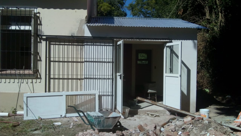 Avanzan los trabajos en la Escuela de la Blanqueada
