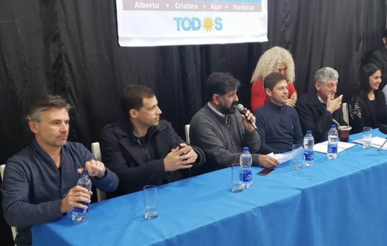 Marcos Di Palma de gira con Kicillof