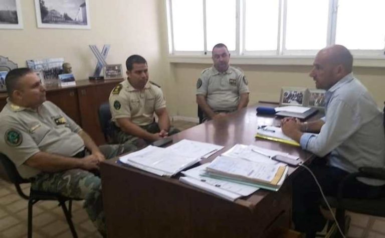 Aldazabal se reunió con autoridades de seguridad rural