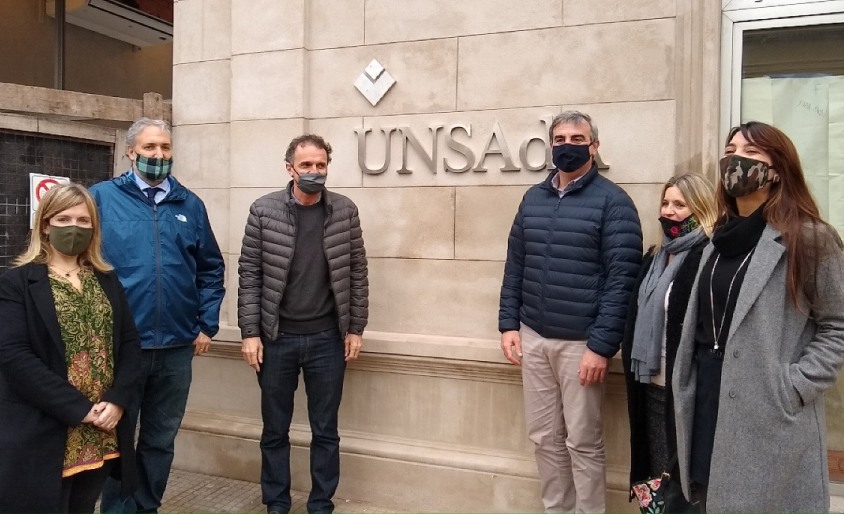 El ministro de Obras Públicas de la Nación visitó las obras de la UNSAdA