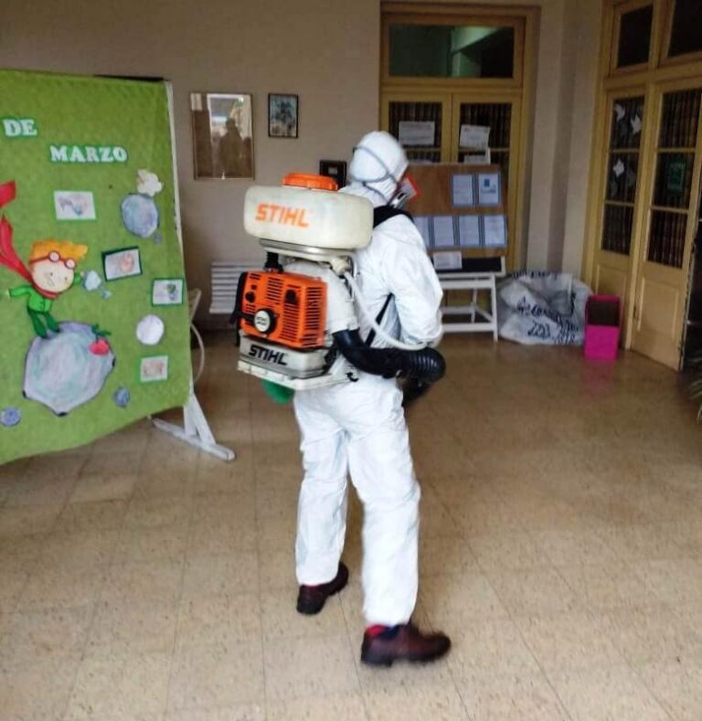 FUMIGACIÓN EN 38 ESTABLECIMIENTOS EDUCATIVOS