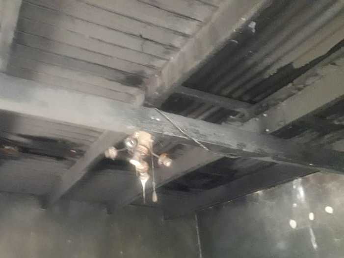 Incendio en calle Risso