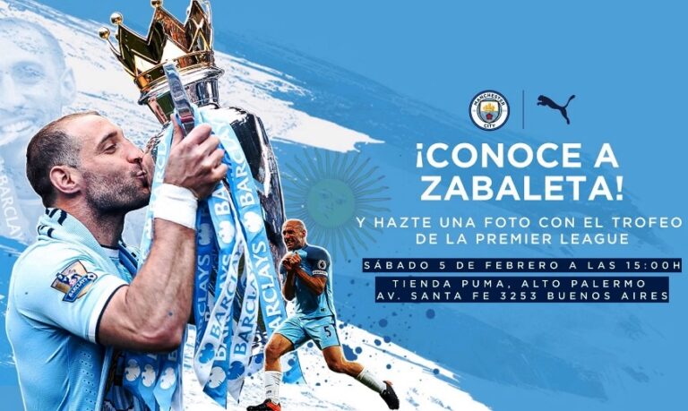 Pablo Zabaleta vuelve a la Argentina como embajador del City