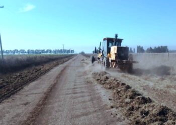 Continúan los trabajos en caminos rurales