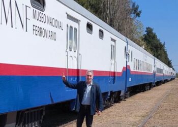 Eterovich mostró el Tren Museo que se podrá visitar en Arrecifes