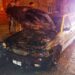 Se incendió un auto en la calle