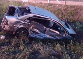 Tres heridos en choque en ruta 8