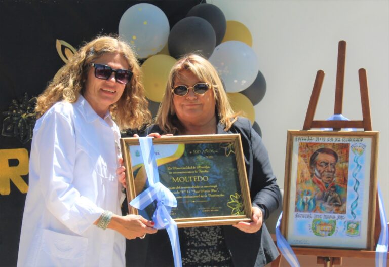 Olaeta participó del acto del centenario de la Escuela 14