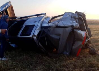 Vuelco en Carmen de Areco