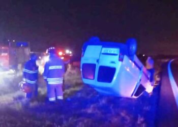 VIDEO: VUELCO EN RUTA 8