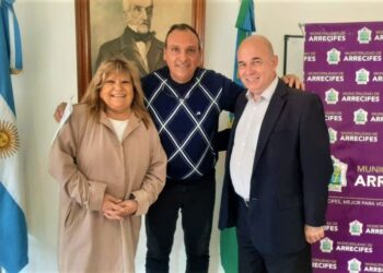 Olaeta recibió al historiador Eduardo Lazzari