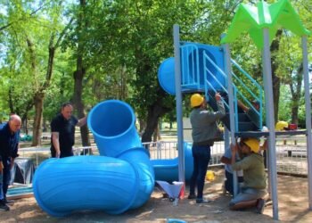 Instalan una “base espacial” para niños en el Balneario