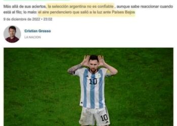 El diario La Nación trató de “vulgar y pendenciero” a Leo Messi