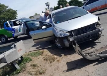 Choque en ruta 8 y 51
