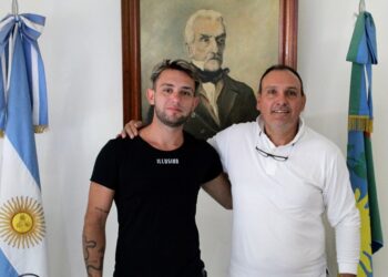 Olaeta recibió a Dino Di Palma y le deseó éxitos
