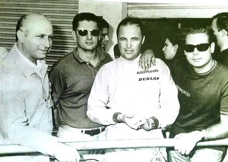 Juan Manuel Fangio, Juan Manuel Bordeu, Carlos Pairetti y Carlos Marincovich