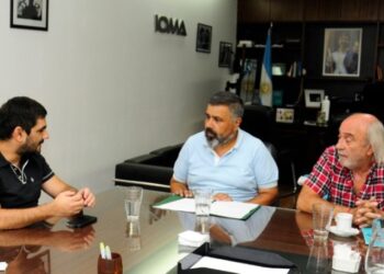 Maury en reunión con autoridades del IOMA