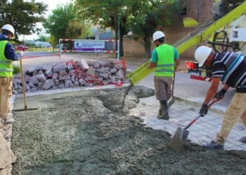 Repavimentación en barrio Palermo