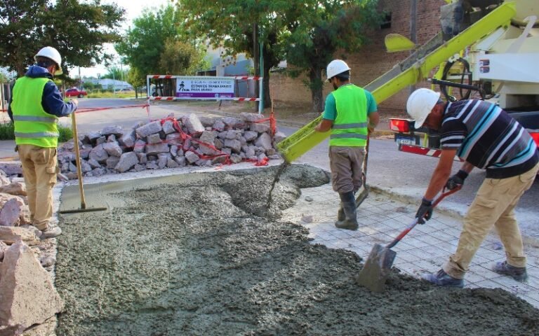 Repavimentación en barrio Palermo