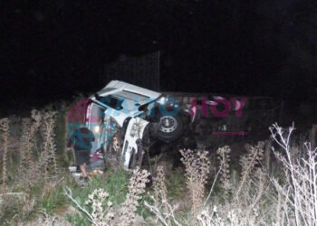 Despista y vuelco en ruta 191