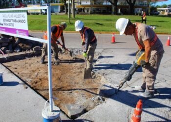 Importante trabajo de repavimentación