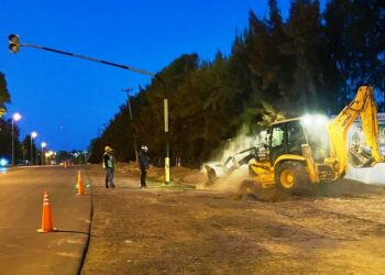 Traslado de línea de alta tensión