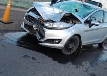 Violento choque en ruta 8