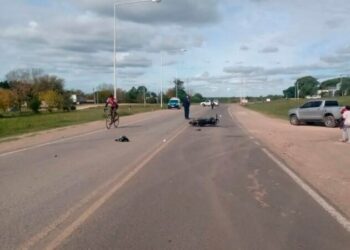 Se accidentó con su moto y comprobaron que era robada