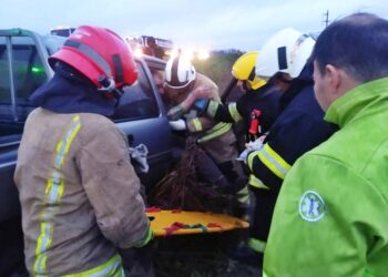 Maniobra imprudente casi termina en tragedia