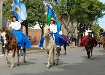 Olaeta participó del desfile criollo en Arrecifes