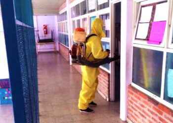 Fumigación en escuelas y jardines