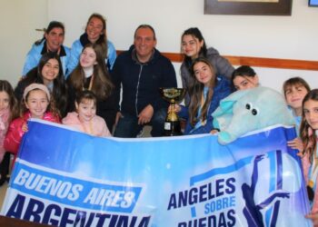 Olaeta recibió a Ángeles Sobre Ruedas, campeonas de la Copa América