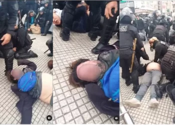 Imágenes sensibles. Murió un hombre en una protesta en el Obelisco ¿O lo mataron?