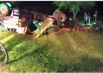 Volcó un camión en Viña