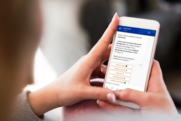 Clientes más cerca: Litoral Gas puso en línea su asistente virtual