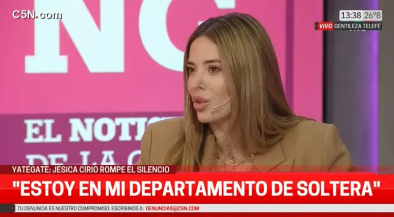 Jesica Cirio habló del escándalo de su ex Insaurralde y de su imputación