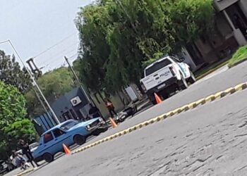 Choque en Avenida Perón