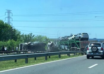 Impresionante choque en Panamericana